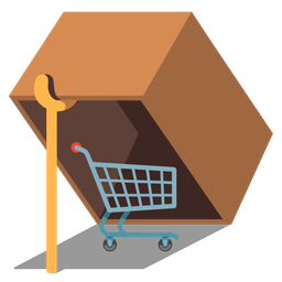 shopping cart and mouse trap