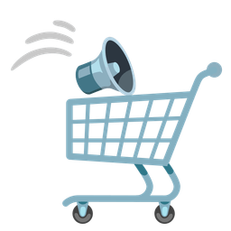 shopping cart and speaker low volume
