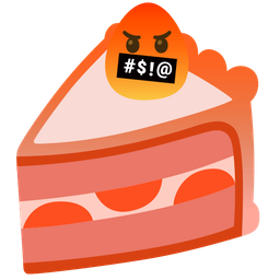 Shortcake and Face with symbols on mouth