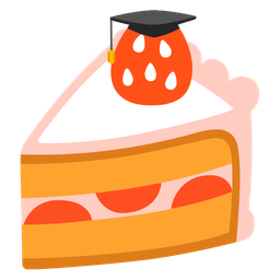 Shortcake and Graduation cap