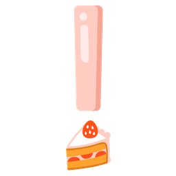 Shortcake and Red exclamation mark