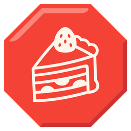 Shortcake and Stop sign