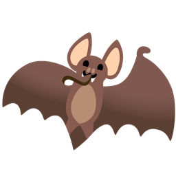 shushing face and bat