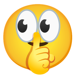 shushing face and eyes