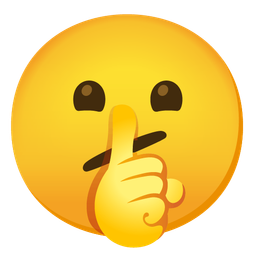 shushing face and face with diagonal mouth