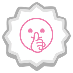 shushing face and fish cake with swirl