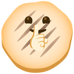 shushing face and flatbread