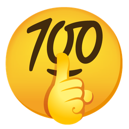 shushing face and hundred points