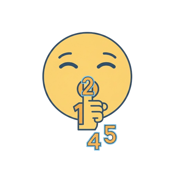 Shushing face and Input numbers