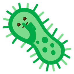 shushing face and microbe