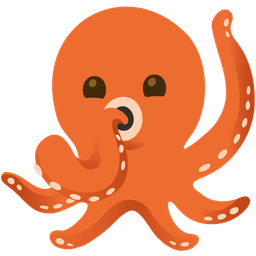 shushing face and octopus