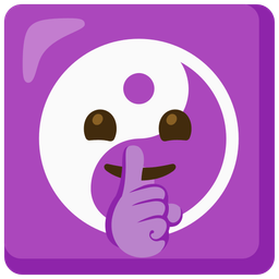 shushing face and yin yang