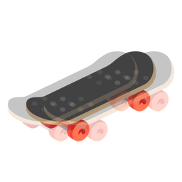 skateboard and beating heart