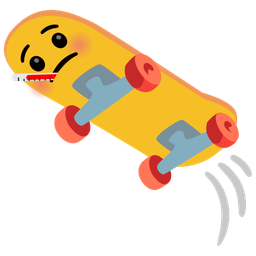 skateboard and face with thermometer