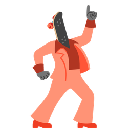 skateboard and mirror ball