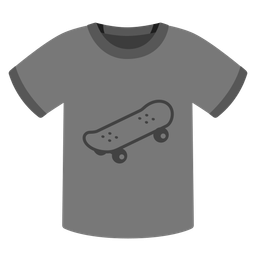skateboard and t-shirt