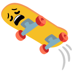 skateboard and weary face