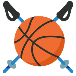 skis and basketball