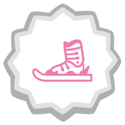 skis and fish cake with swirl