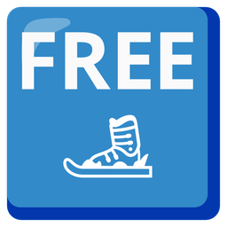 skis and FREE button