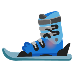 Skis and Kissing face with closed eyes