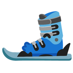 Skis and Kissing face with smiling eyes