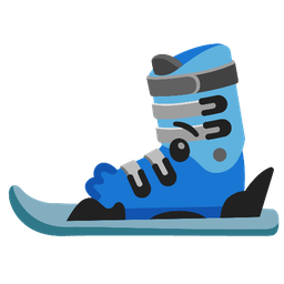 Skis and Kissing face