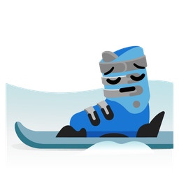 skis and pensive face