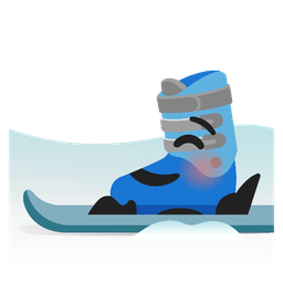 Skis and Smiling face