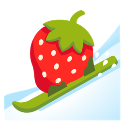skis and strawberry