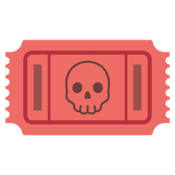 skull and admission tickets