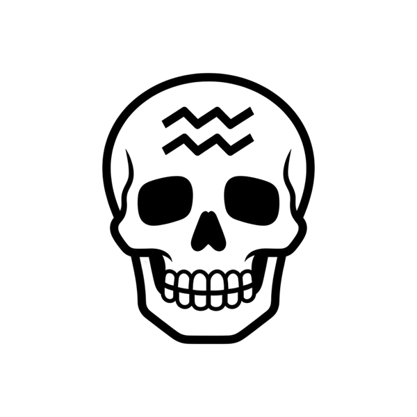 Skull and Aquarius