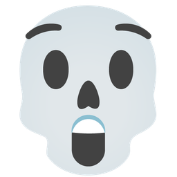 skull and astonished face