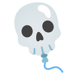 skull and balloon