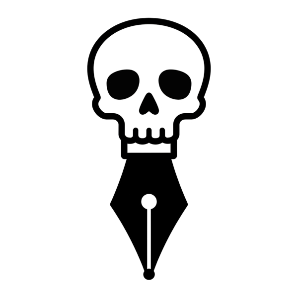 Skull and Black nib