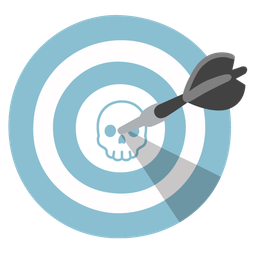 skull and bow and arrow