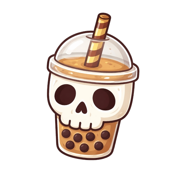 Skull and Bubble tea