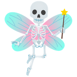 skull and butterfly