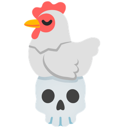 skull and chicken