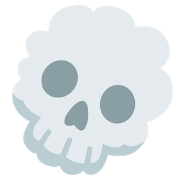 skull and cloud