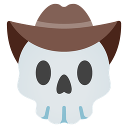 skull and cowboy hat face