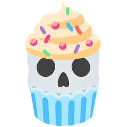 skull and cupcake