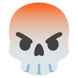 skull and enraged face
