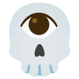 skull and eye