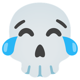 Skull and Face with tears of joy