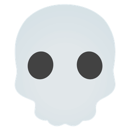 skull and face without mouth