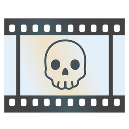 skull and film frames