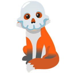 skull and fox