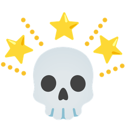 skull and glowing star