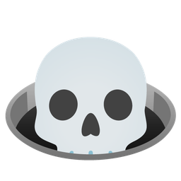 skull and hole
